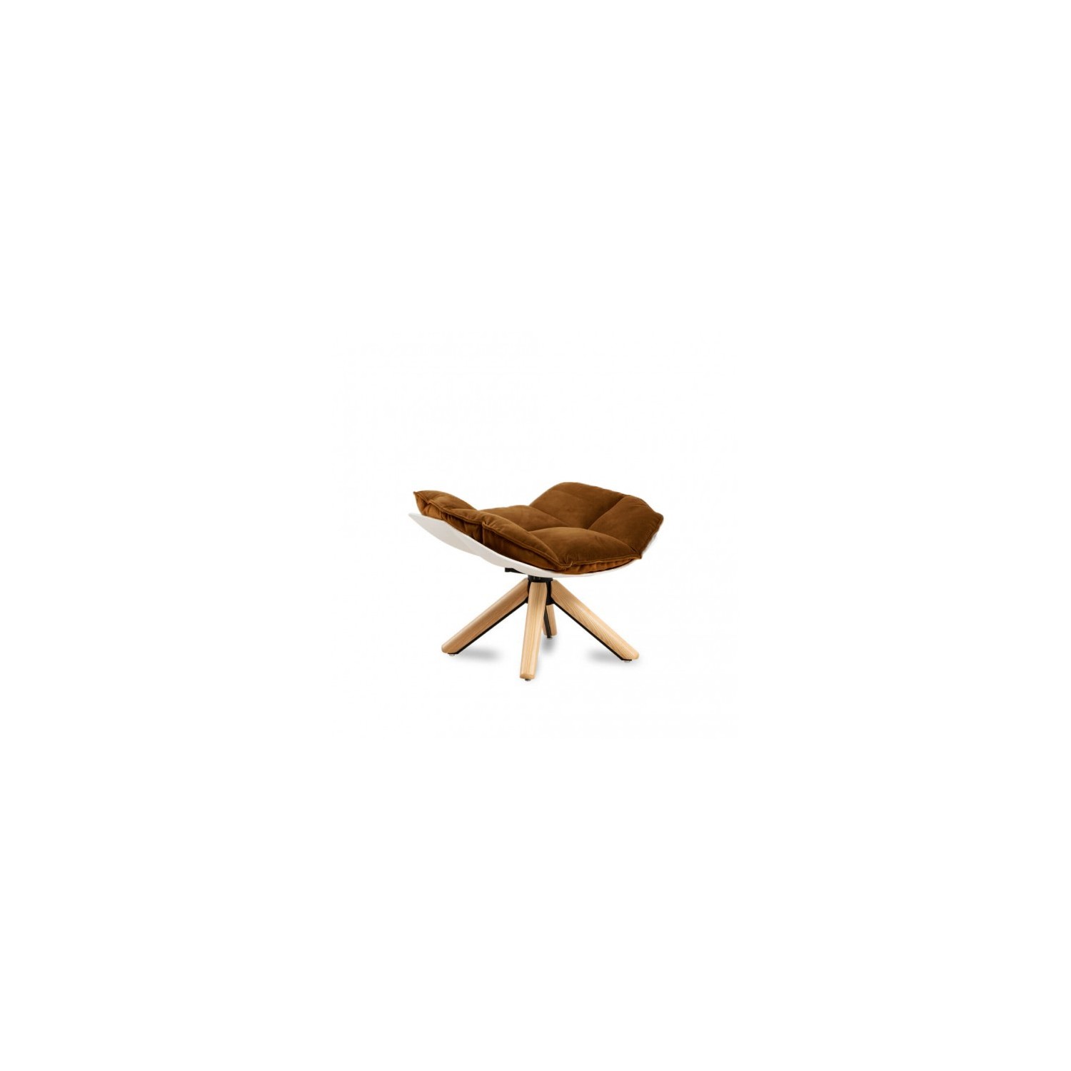 Réplica da poltrona Design Poltrona Husk com apoio para os pés da magnífica designer Patricia Urquiola