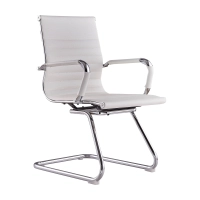 Sedia da ufficio Alu Lowback Fixed Edition in similpelle