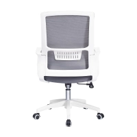 Cadeira de escritório de encosto baixo em malha ergonômica em malha de fibra