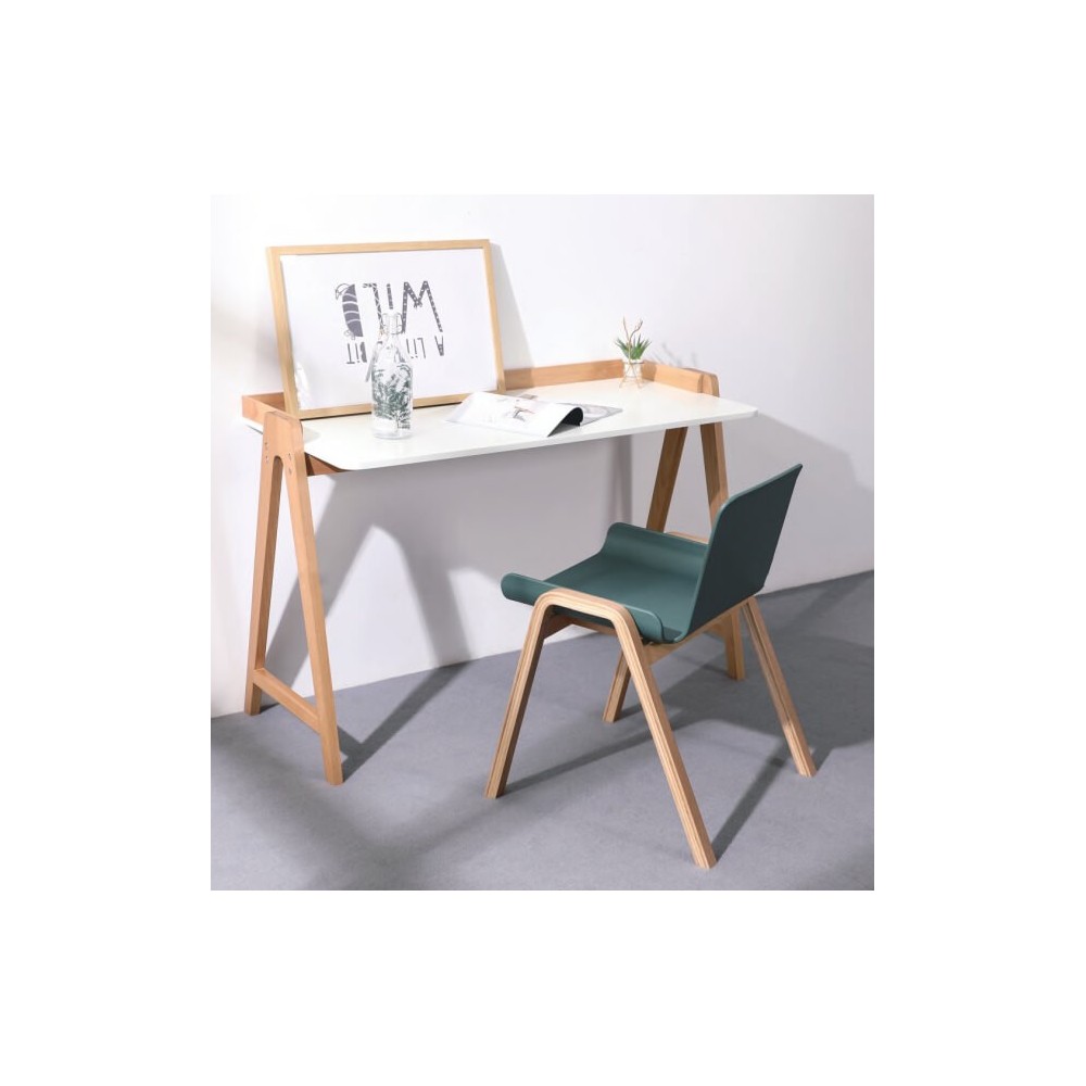 Bureau Pop avec pieds en chêne massif