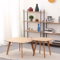Ensemble de table d'appoint en chêne Northpole