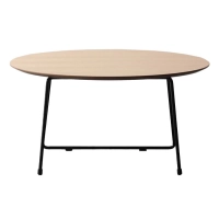 Tavolino Rotondo 80cm in Legno di Quercia