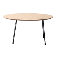 Pyöreä sohvapöytä 80cm tammipuuta