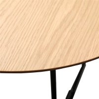Pyöreä sohvapöytä 80cm tammipuuta
