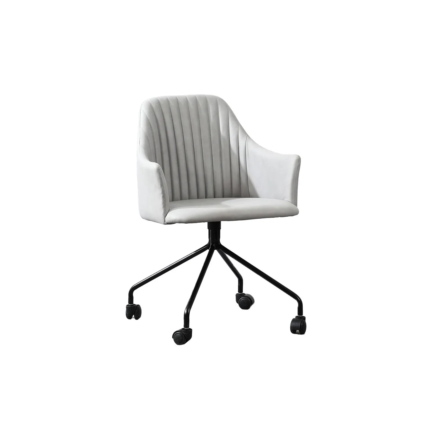 Chaise de bureau rembourrée de style vintage 