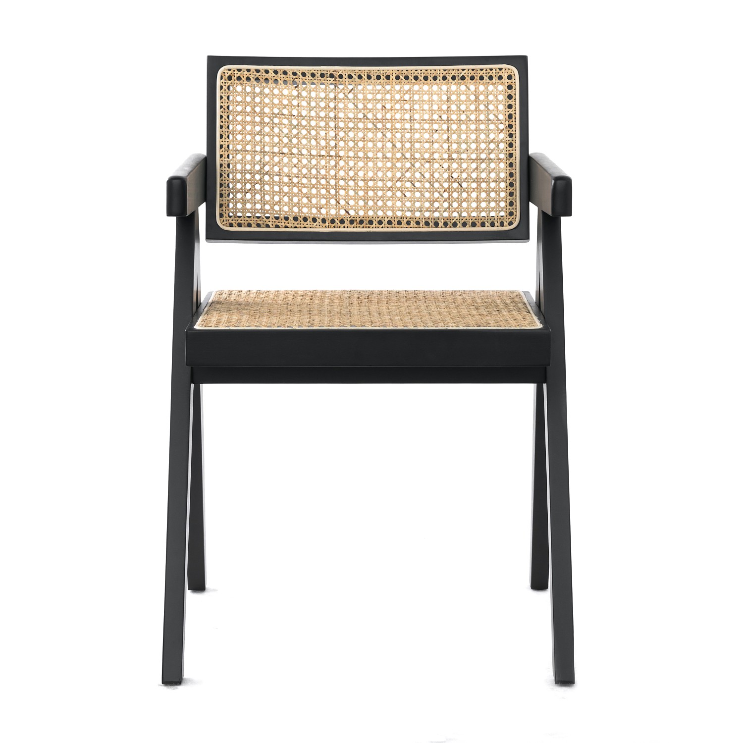 Replica Chandigarh Stuhl mit Armlehnen von Designer Pierre Jeanneret 