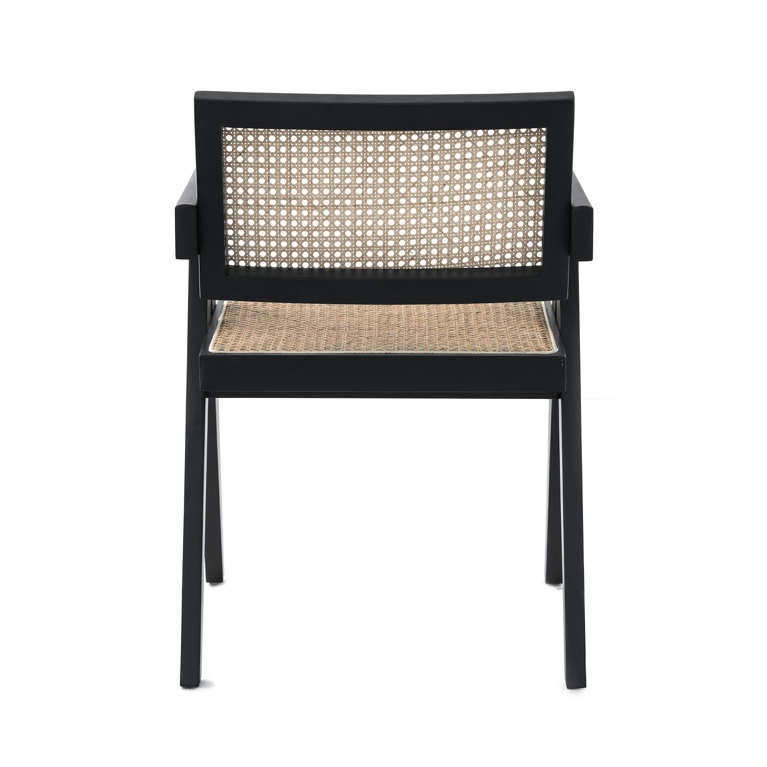 Replica Chandigarh stoel met armen door ontwerper Pierre Jeanneret 