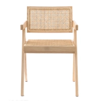 Replica Chandigarh stoel met armen door ontwerper Pierre Jeanneret 