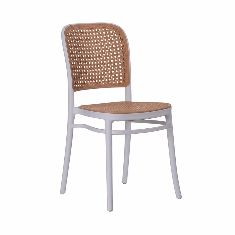 Chaise Vintage Moulin en Rotin Synthétique