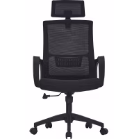 Chaise de bureau Mesh Highback Black Edition en maille de fibres
