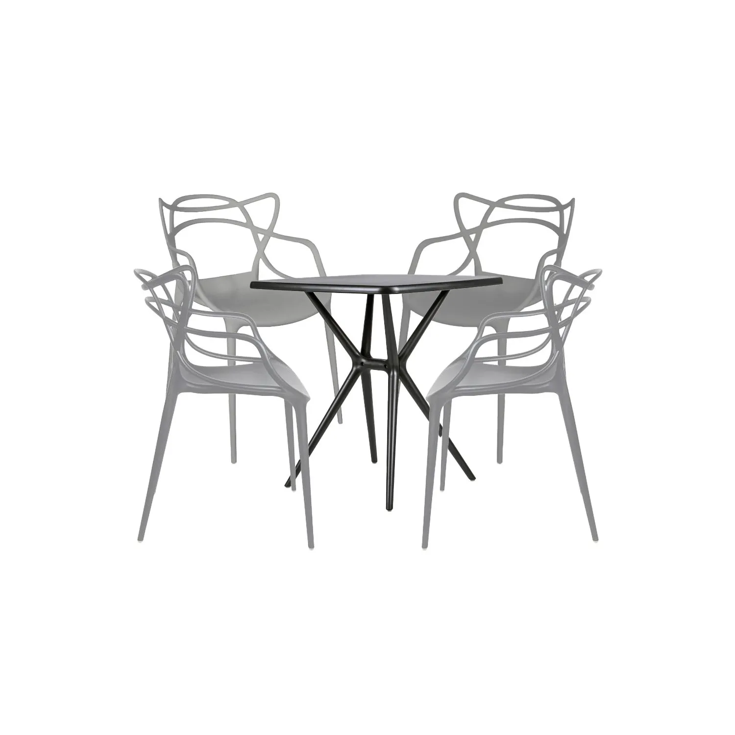 Chaise et table de jardin Moises