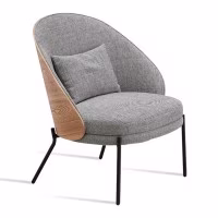 Fauteuil Nordic Earth avec coussin en coton