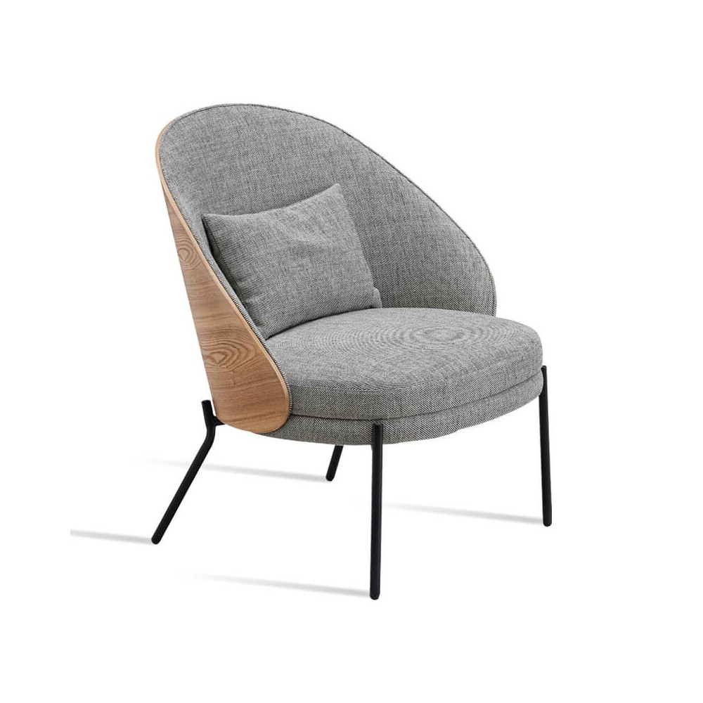 Fauteuil Nordic Earth avec coussin en coton