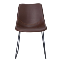 Industrial Chair "City" Upholstered in Faux Leather