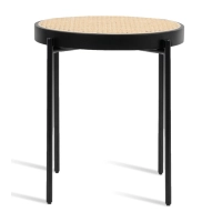 Tavolino North in rattan 50cm