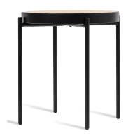 Mesa auxiliar North en ratán de 50cm