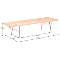 Vintage Nelhouse bench in natural ash