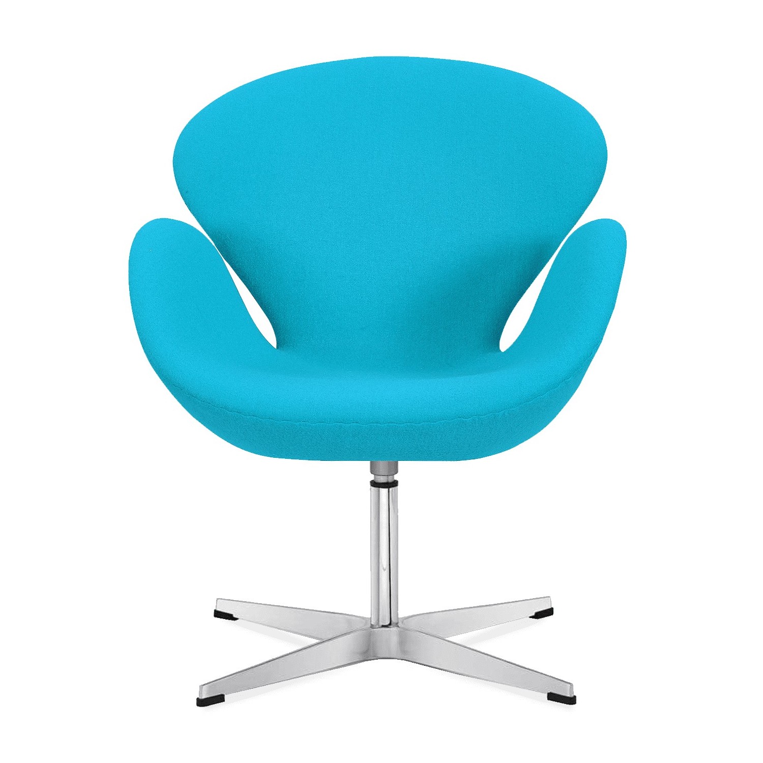 Réplica de la silla Swan en cachemir de Arne Jacobsen