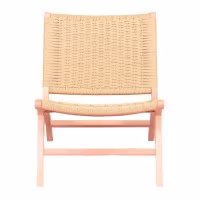 Fauteuil Nordic Forest en bois de hêtre et corde naturelle