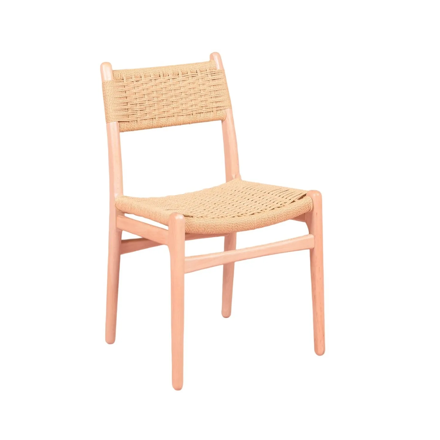 Sedia Liam Nordic in legno di faggio e corda naturale