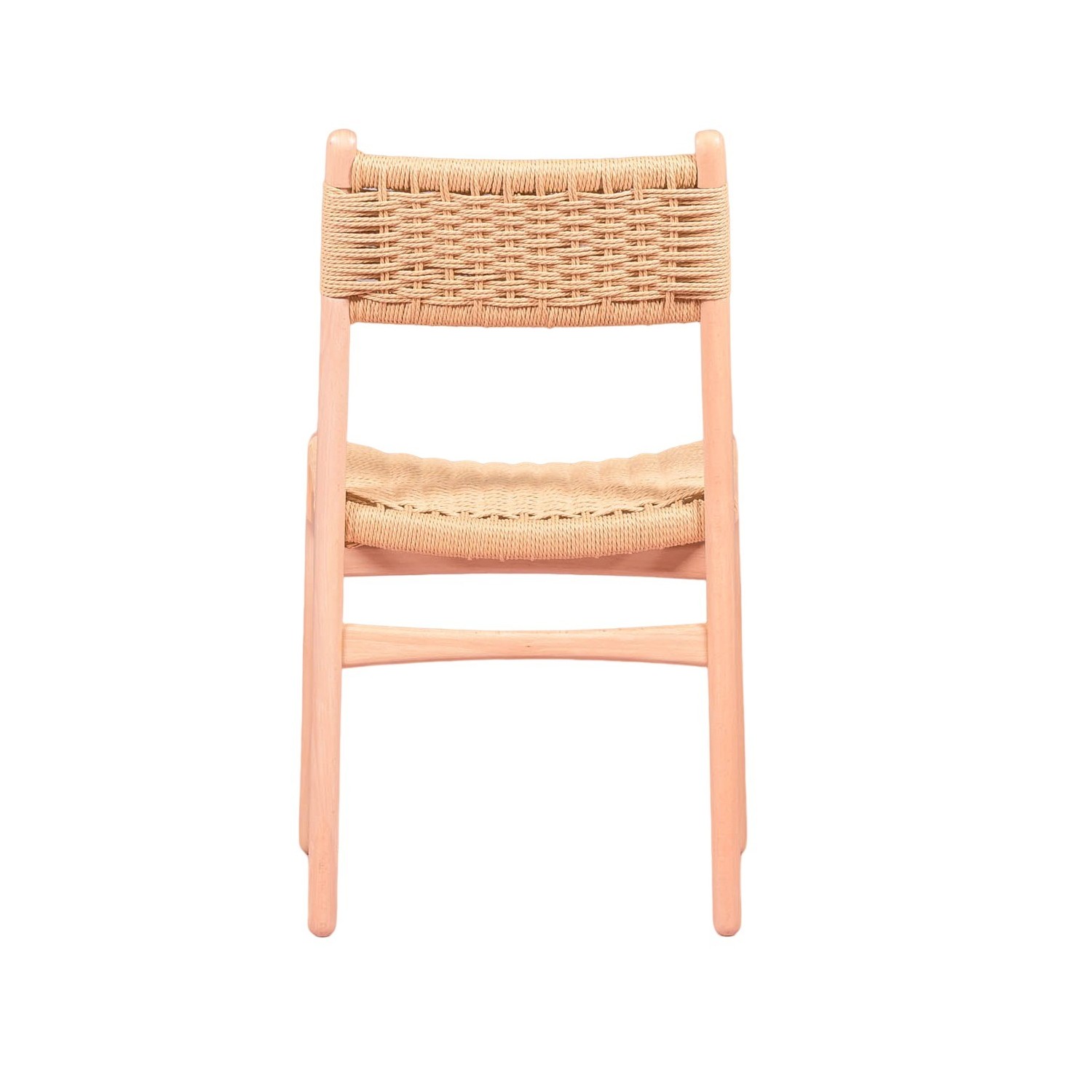 Liam Nordic chair in beech wood and natural rope