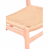 Sedia Liam Nordic in legno di faggio e corda naturale