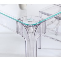 Pack Ghost Table 120cm And 4 Felipe Ghost Chairs