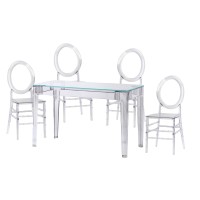 Pack Ghost Bord 120cm Och 4 Felipe Ghost Stolar