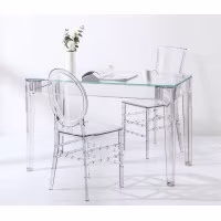 Pack Mesa Ghost 120cm E 4 Cadeiras Felipe Ghost