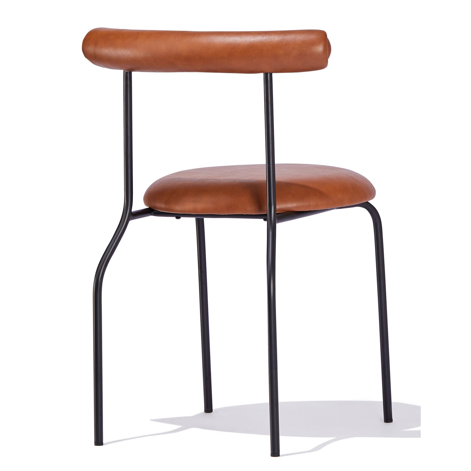 Industrial chair Elbow upholstered in leatherette