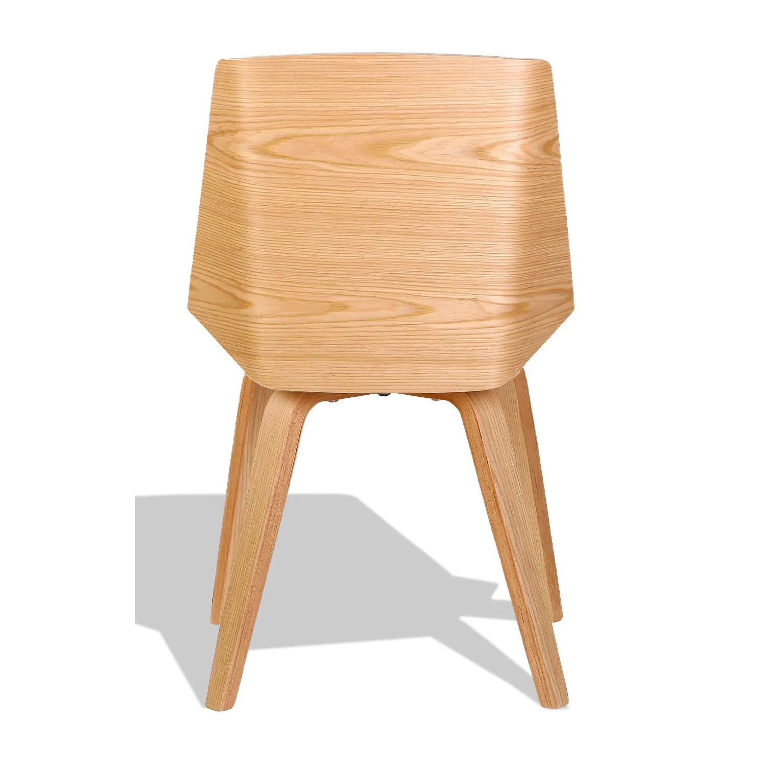 Chaise Nordic Plywood S avec coussin en similicuir et bois d'érable