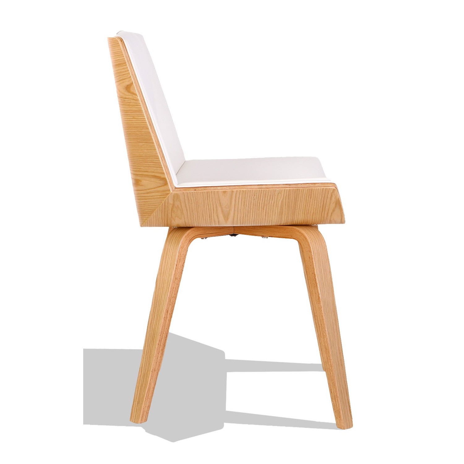 Židle Nordic Plywood S s polštářem z koženky a javorového dřeva