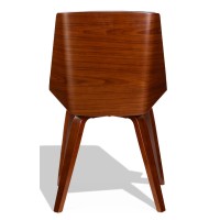 Židle Nordic Plywood S s koženkou a ořechovým polštářem
