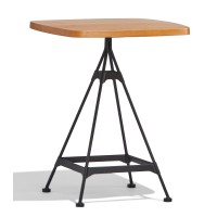 Mesa alta industrial Amadeus en madera de haya