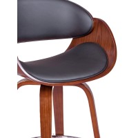 Sgabello Burrow con cuscino in similpelle
