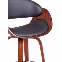 Tabouret Burrow avec coussin en similicuir