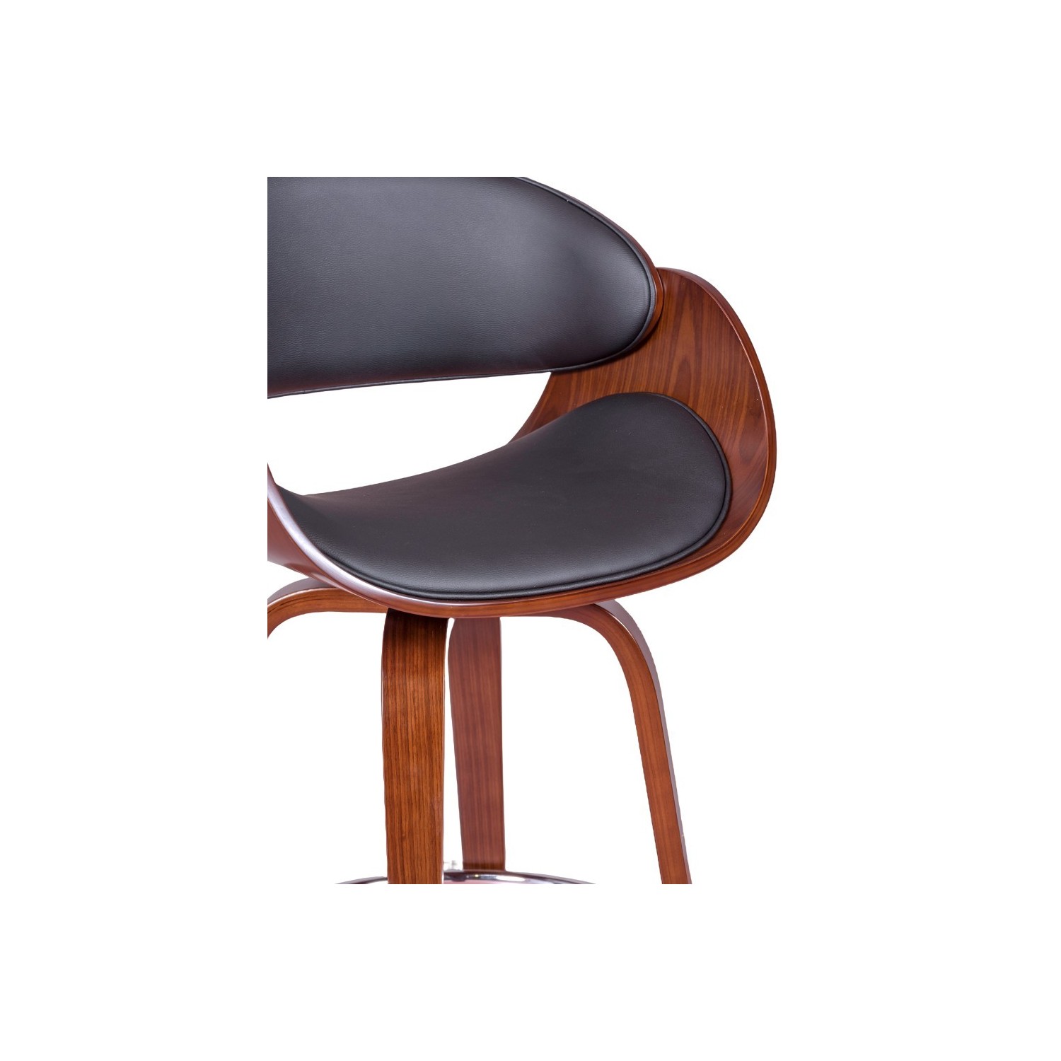 Sgabello Burrow con cuscino in similpelle