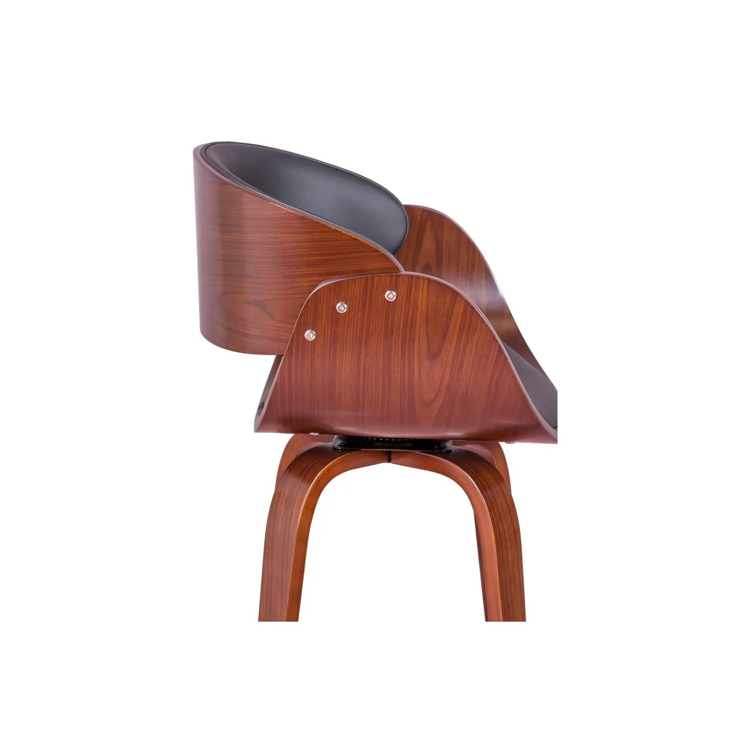 Tabouret Burrow avec coussin en similicuir