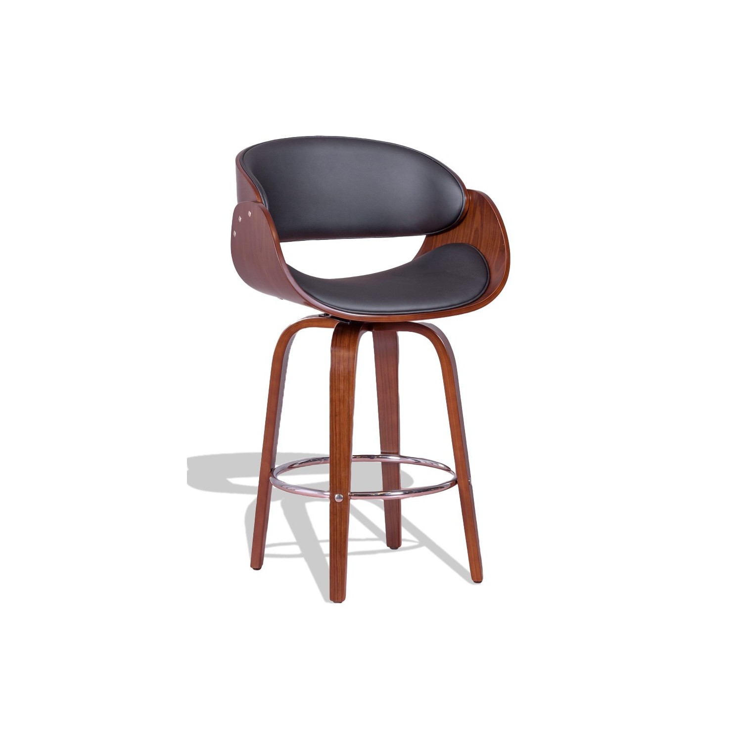 Stool Burrow with leatherette cushion