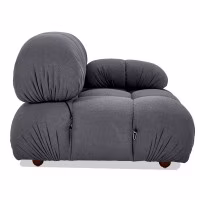 Canapé modulable 2 pièces Laurel avec accoudoirs
