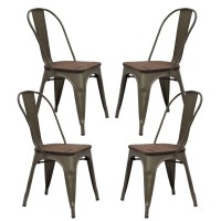Pack 4 sedie Moulin in rattan sintetico