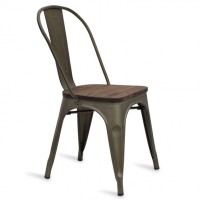 Pack 4 Moulin chairs in synthetic rattan
