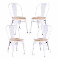 Pack 4 chaises Moulin en rotin synthétique