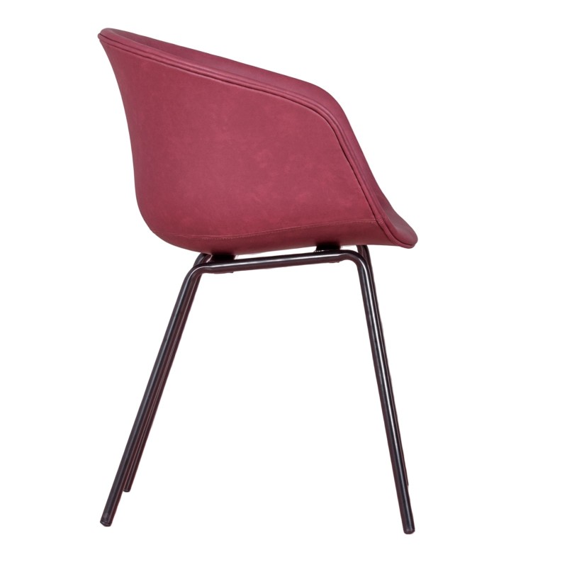 Sedia imbottita Denver in similpelle