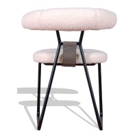 Bouclé-verhoiltu Oxford-design-tuoli