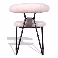 Chaise design Oxford tapissée en bouclé
