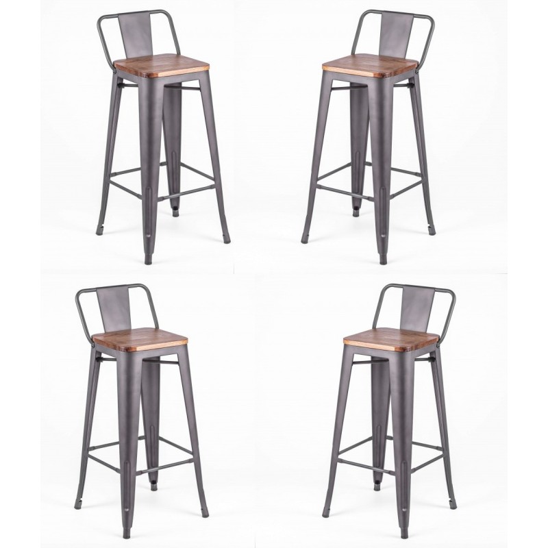 Hocker Bistro LB Wood Antique Icon Möbel