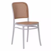 Pack 4 chaises Moulin en rotin synthétique