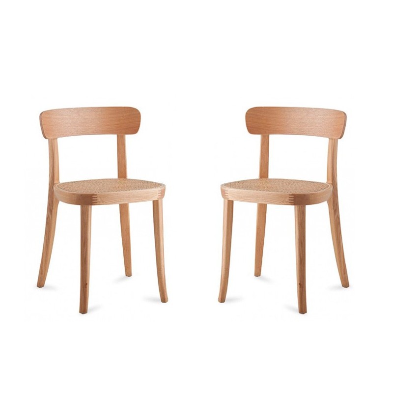 PACK 2 SILLA TOURS DE MADERA DE FRESNO
