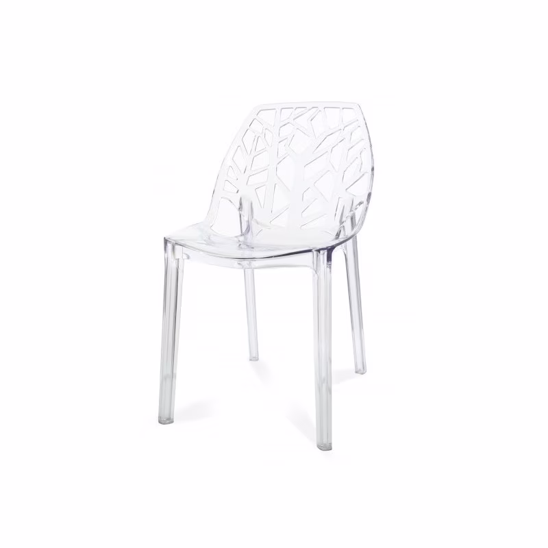 PACK 4 CHAISES VEGTALES TRANSPARENTES